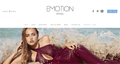 Desktop Screenshot of emotionapparelinc.com
